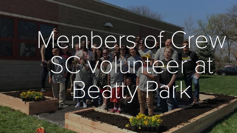 PHOTOS: Members of Crew SC volunteer at Beatty Park  - Members of Crew SC volunteer at Beatty Park