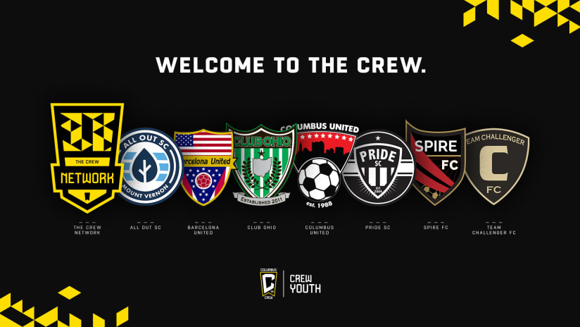Crew Youth adds seven partner clubs to the Crew Network