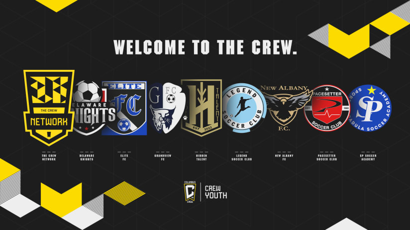 Crew Youth Add Eight Partner Clubs to the Crew Network
