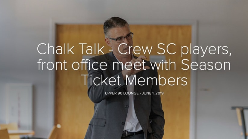 PHOTOS: Season Ticket Members talk with Crew players, front office - Chalk Talk - Crew SC players, front office meet with Season Ticket Members