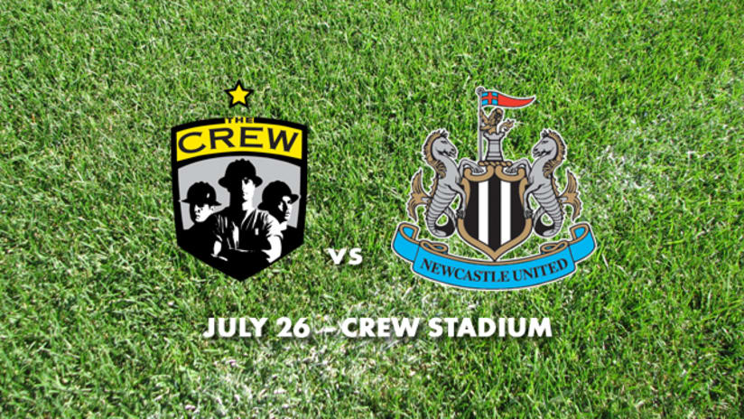 Crew welcome Newcastle United to Crew Stadium on July 26th