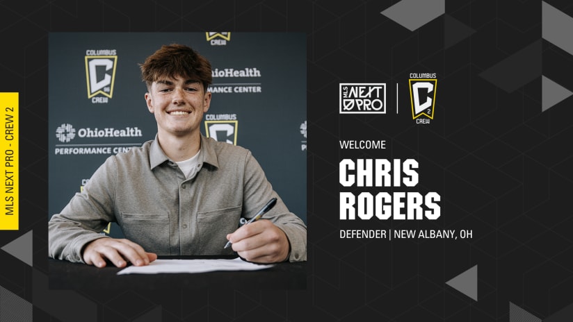 Columbus Crew 2 Sign Defender Chris Rogers 