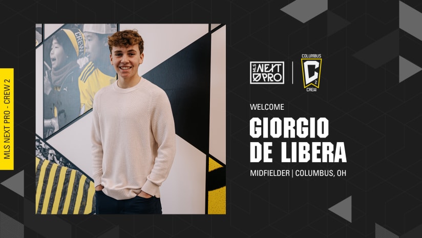 Columbus Crew 2 Signs Midfielder Giorgio De Libera 