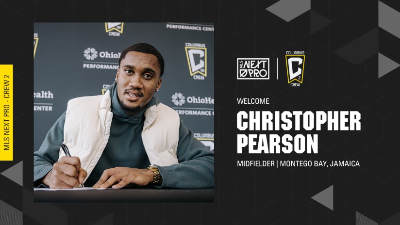 Columbus Crew 2 Sign Midfielder Christopher Pearson 
