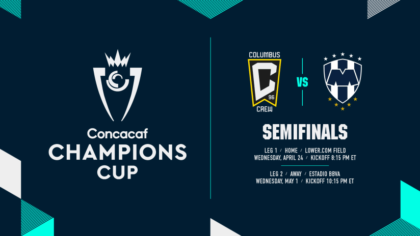 Tickets for Columbus Crew vs. CF Monterrey Concacaf Champions Cup Semifinals home leg available now