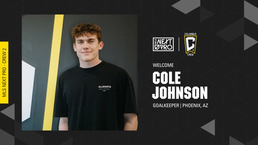 Columbus Crew 2 Sign Goalkeeper Cole Johnson 