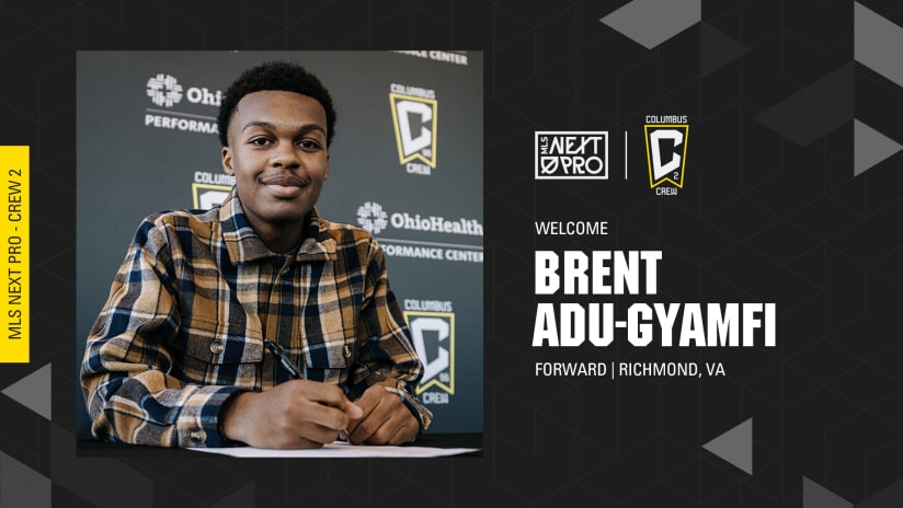 Columbus Crew 2 Sign Forward Brent Adu-Gyamfi 