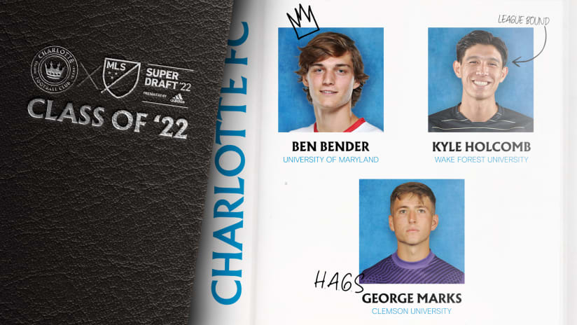 Charlotte FC Drafts Three Players in 2022 MLS SuperDraft, Selecting Ben Bender First Overall