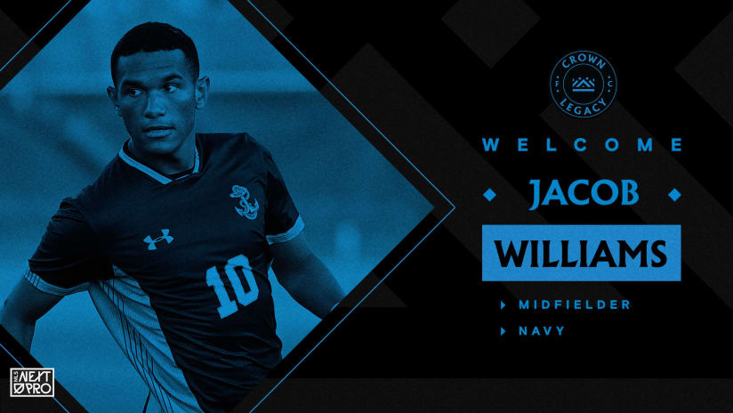 Crown Legacy FC Signs Jacob Williams