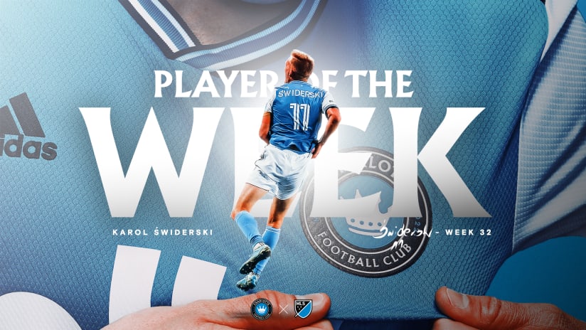 Charlotte FC Forward Karol Świderski Voted MLS Player of the Week