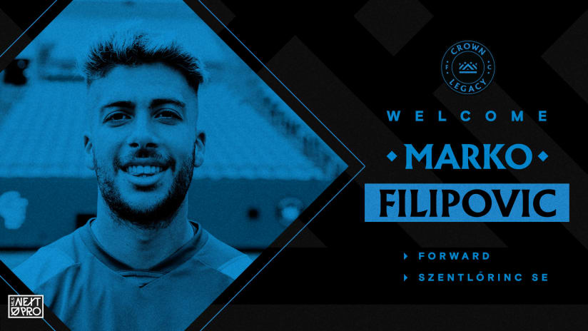 Crown Legacy FC Sign Forward Marko Filipovic  