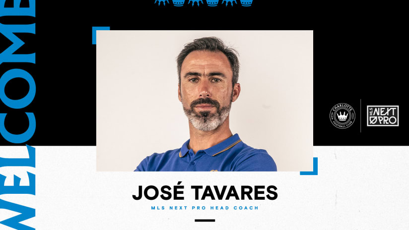 Charlotte FC’s MLS NEXT Pro Team Names José Tavares Head Coach