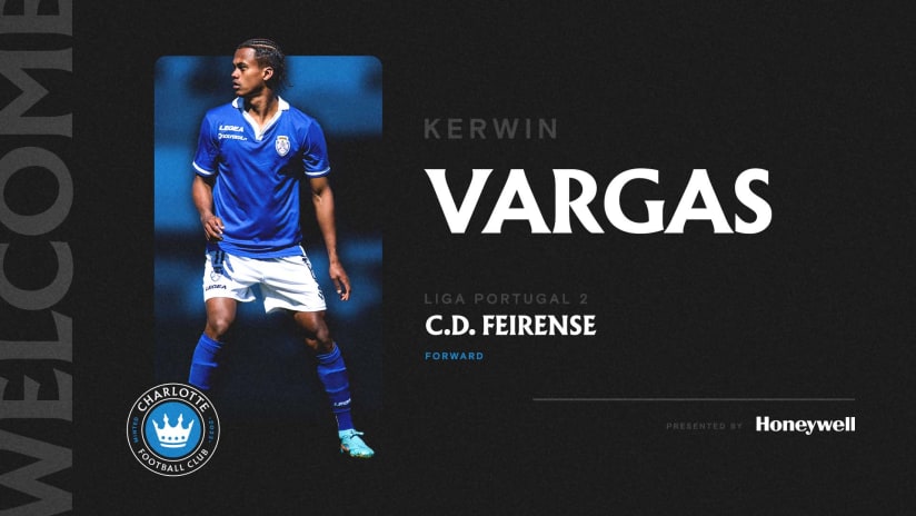 Charlotte FC Signs Forward Kerwin Vargas as Club’s Second U-22 Initiative Player  