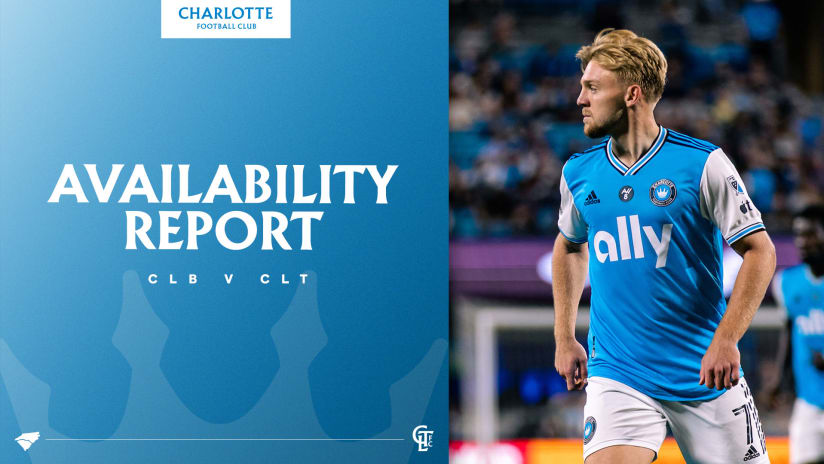 Charlotte FC Availability Report | Matchday 17 at Columbus Crew