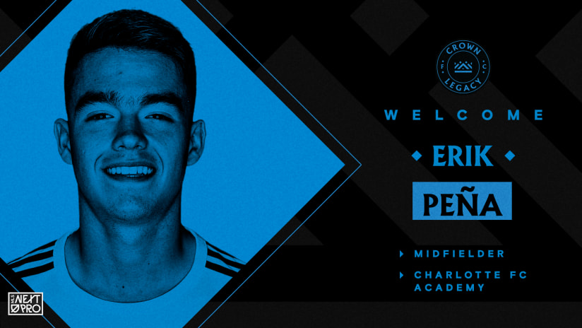 Crown Legacy FC Signs Midfielder Erik Peña 