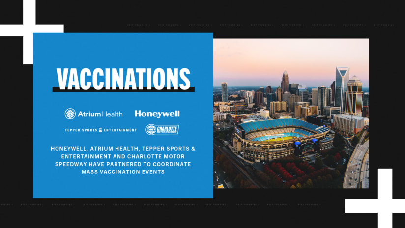 Honeywell, Atrium Health, Tepper Sports & Entertainment and Charlotte Motor Speedway to coordinate mass vaccination events