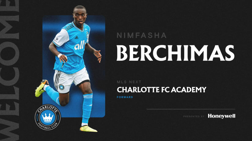 Charlotte FC Signs Academy Product Nimfasha Berchimas to Homegrown Contract