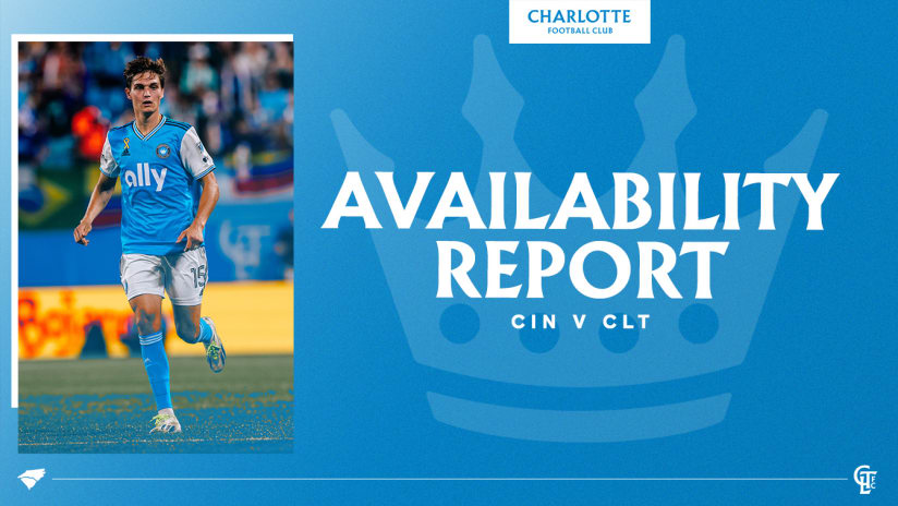 Charlotte FC Availability Report | Matchday 30 at FC Cincinnati