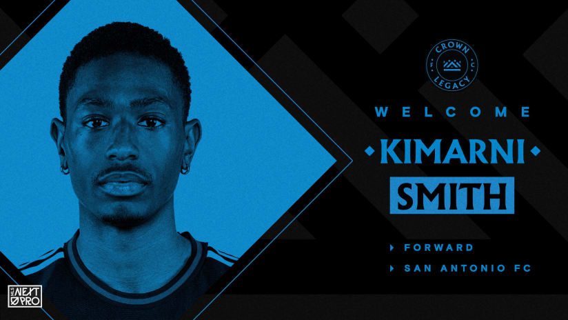 Crown Legacy FC Signs Winger Kimarni Smith from San Antonio FC
