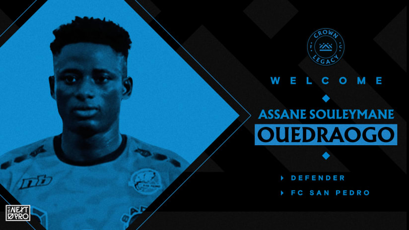 Crown Legacy FC Signs Defender Assane Souleymane Ouedraogo
