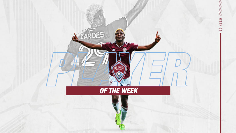 Gyasi Zardes named MLS Player of the Week following hat trick