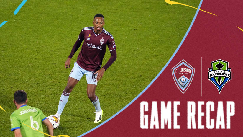 Recap | Cole Bassett scores in second consecutive game, Rapids fall to Sounders 2-1