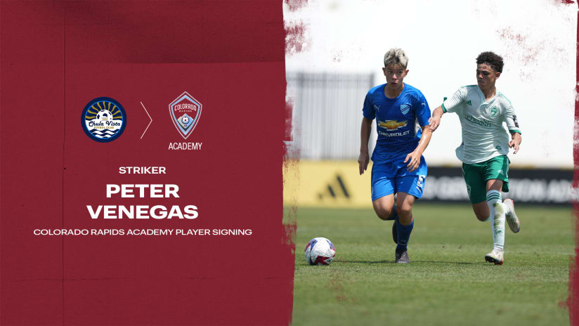 Colorado Rapids Academy sign striker Peter Venegas from Chula Vista FC