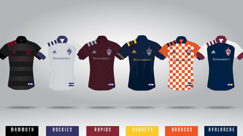 Which is Your Favorite? Check Out These Mockups Of All of Your Favorite Colorado Teams as Soccer Kits -