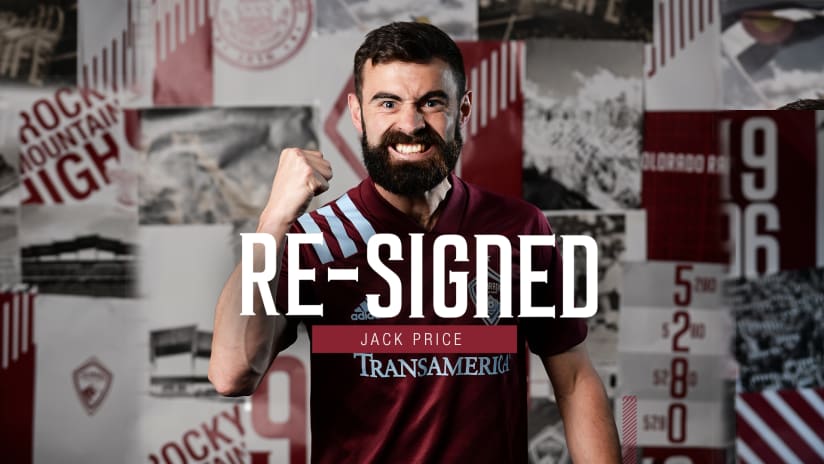 Rapids Sign Team Captain Jack Price to Multi-Year Contract Extension -