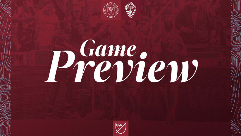 Preview | Colorado Rapids face Inter Miami CF for the first time in club history