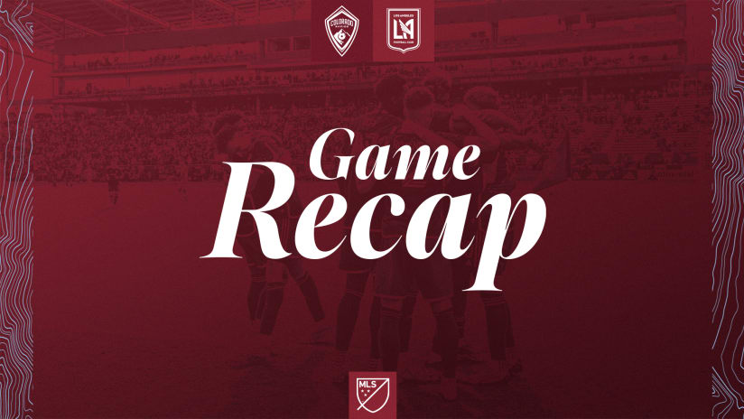 Recap | Mihailovic earns brace, three Rapids record first goal contributions in 3-2 victory over LAFC
