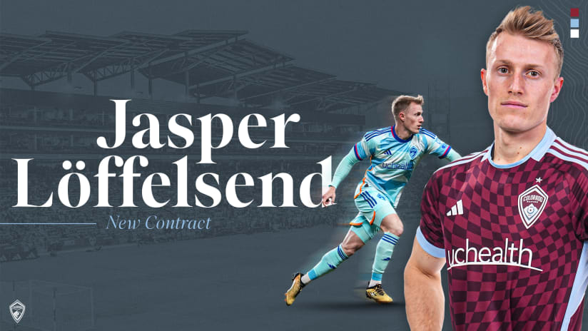 Colorado Rapids sign Jasper Löffelsend to new contract