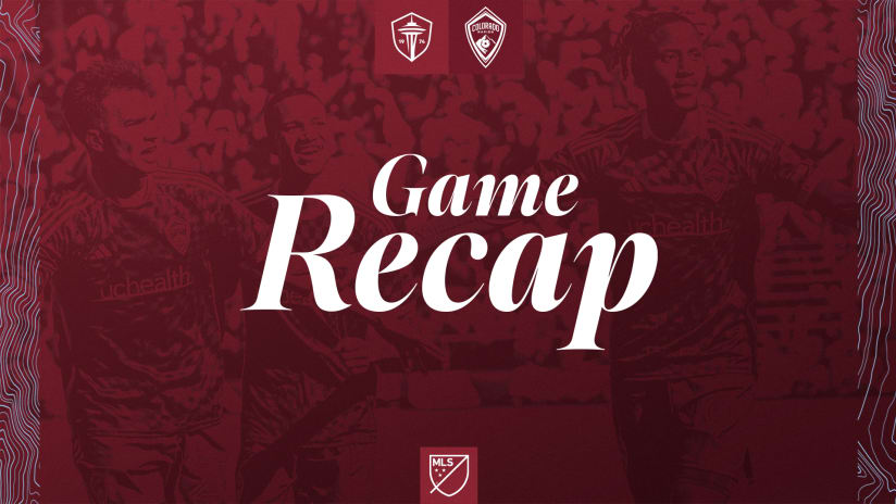 Recap | Late equalizer helps Rapids to 1-1 draw in road clash with Seattle 