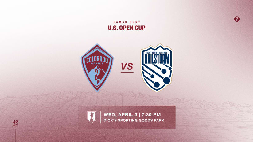Colorado Rapids 2 to host Northern Colorado Hailstorm FC in Second Round of U.S. Open Cup