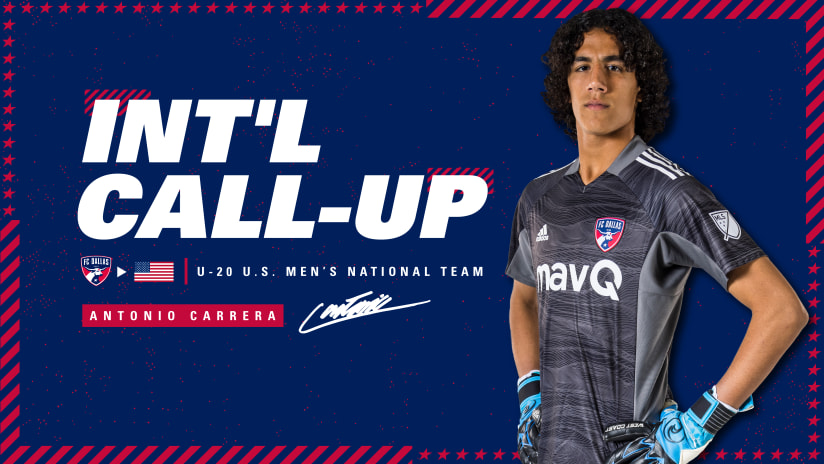 FC Dallas Homegrown Antonio Carrera Called into National Team Duty for U-20s