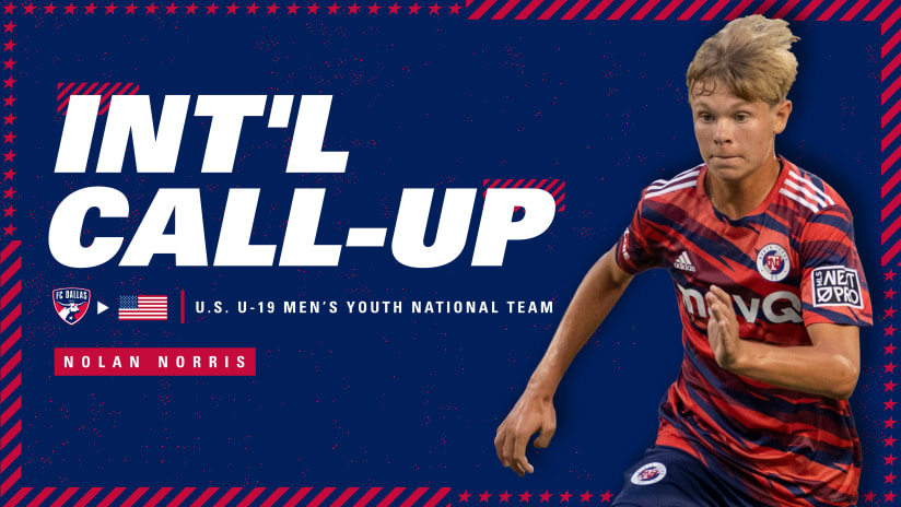 FC Dallas Academy Player Nolan Norris Called into National Team Duty