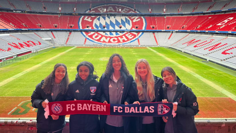 FC Dallas Girls Academy Return from Bayern Munich Training Stint