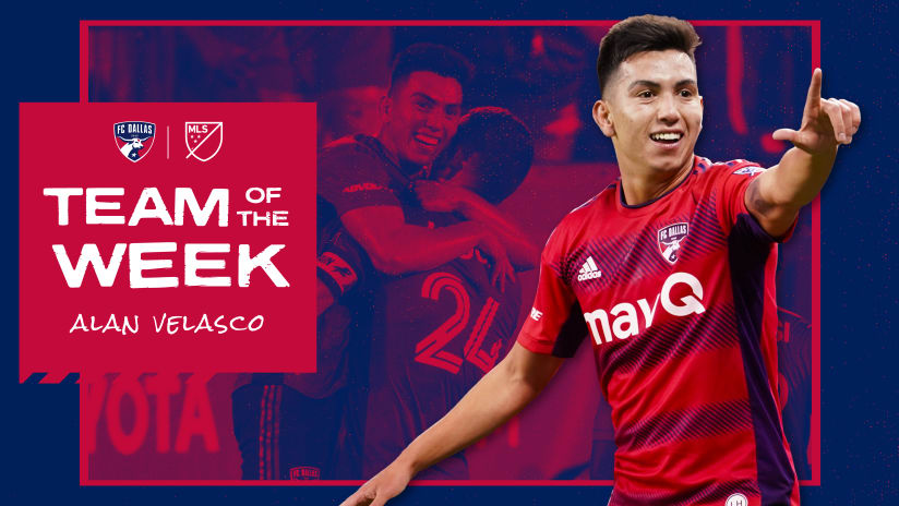 FC Dallas Winger Alan Velasco Named to MLSsoccer.com’s Week 25 Team of the Week 