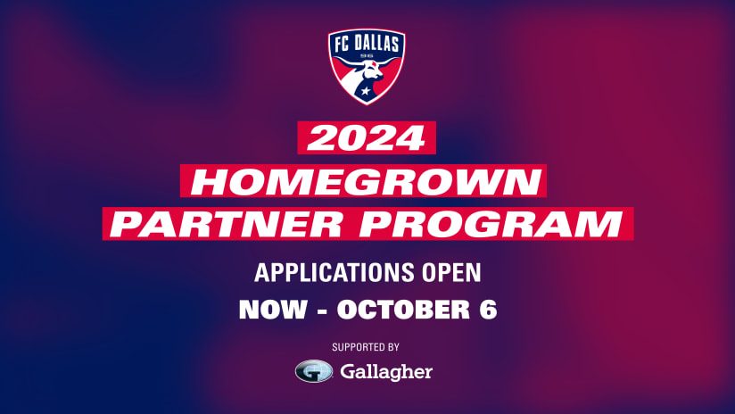 FC Dallas Opens 2024 Homegrown Partner Program Applications