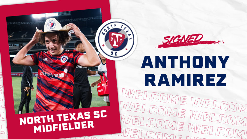 North Texas SC Signs FC Dallas Academy Midfielder Anthony Ramirez