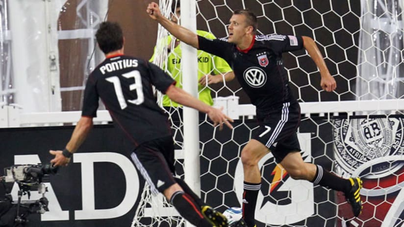 Adam Cristman scored his first MLS goal for D.C. United on Saturday.