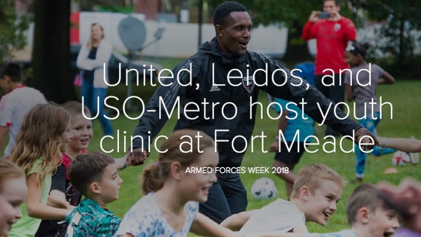 Gallery | United, Leidos, and USO-Metro host clinic at Ft. Meade - United, Leidos, and USO-Metro host youth clinic at Fort Meade