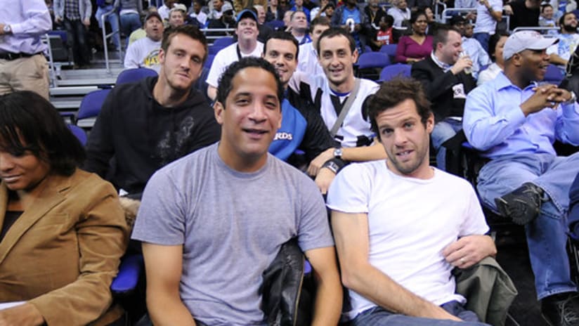Photo of the Day: Kocic, Olsen like the Wizards - Milos Kocic, Judah Cooks and Ben Olsen at a Wizards game