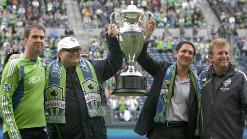 The Seattle Sounders have won two US Open Cup trophies in a row.