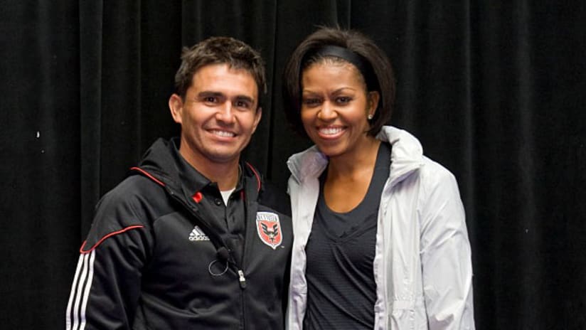 Jaime Moreno and First Lady, Michelle Obama