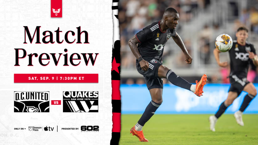 Match Preview: D.C. United vs. San Jose Earthquakes