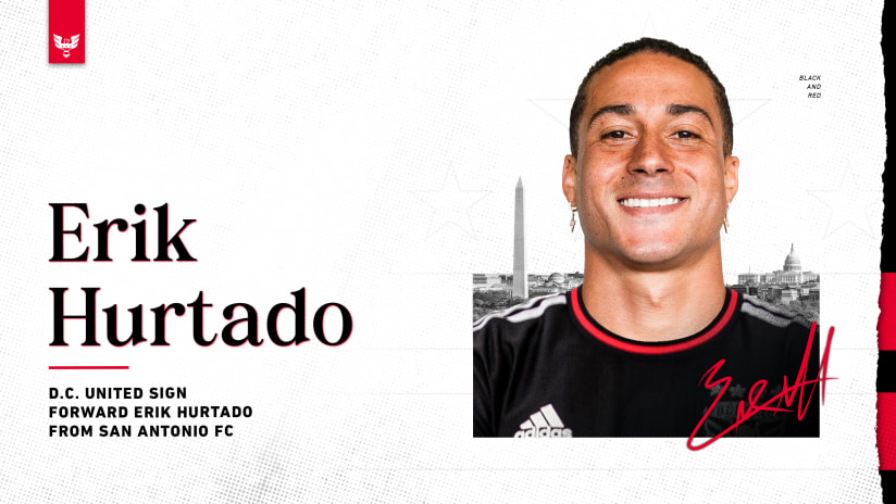 D.C. United Sign MLS Veteran Forward Erik Hurtado