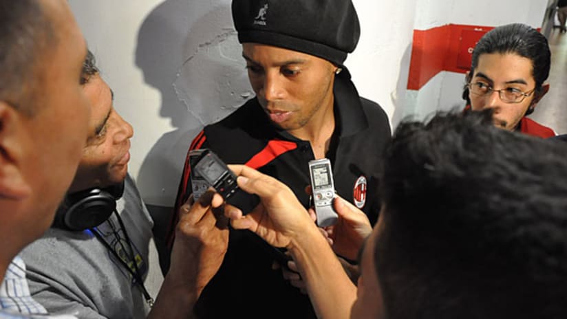 Ronaldinho - post-practice - May 25, 2010