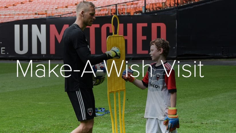 United host Make-A-Wish Mid-Atlantic wish kids at training - Make-A-Wish Visit
