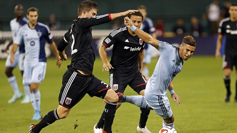 Bobby Boswell and Nick DeLeon vs Sporting KC - 2014